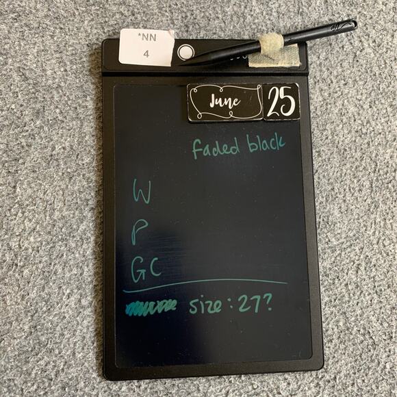 Mavi Jeans Womens 27 Faded Black Denim Whiskered Stretch Fringe Hem Cropped - Picture 11 of 12